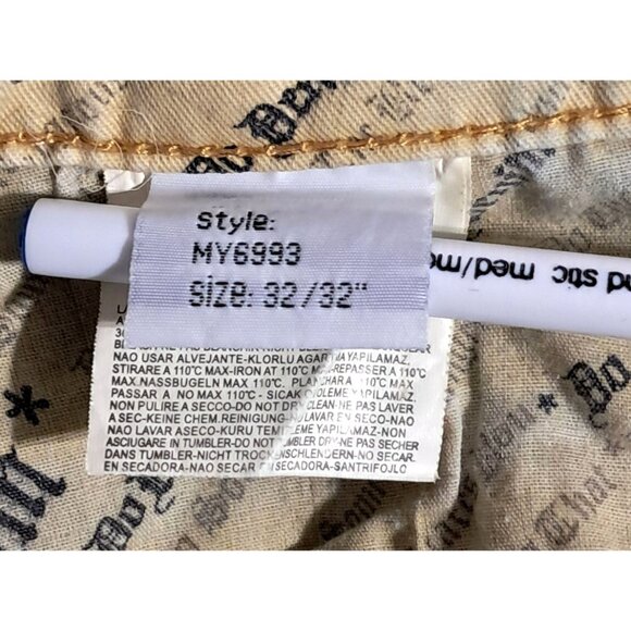 Do Denim Mens Jeans Size 32/32 Distressed Straight Leg Blue Faded Wash Y2K - Picture 7 of 9